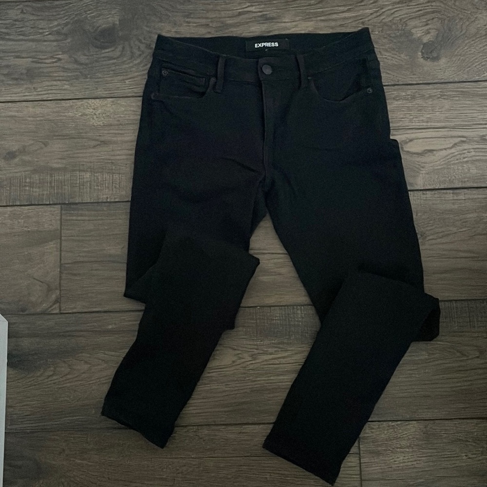 Express Black Skinny Jeans